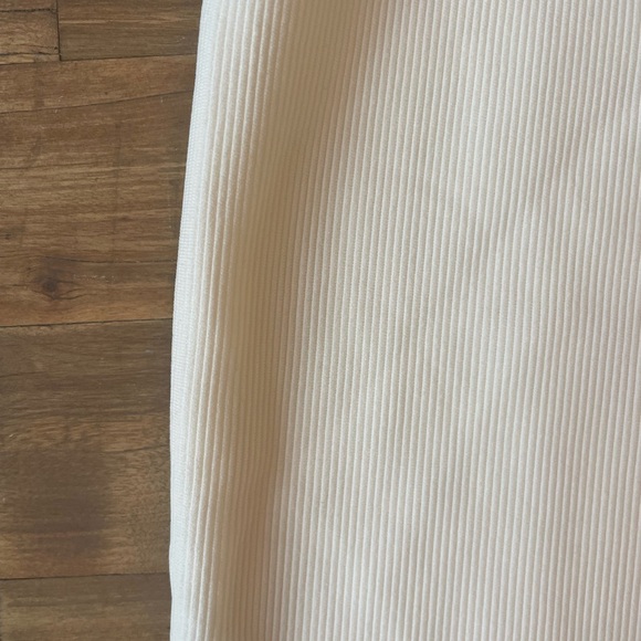 Wet Seal White Corduroy High Waisted Flare Pants - Picture 2 of 4